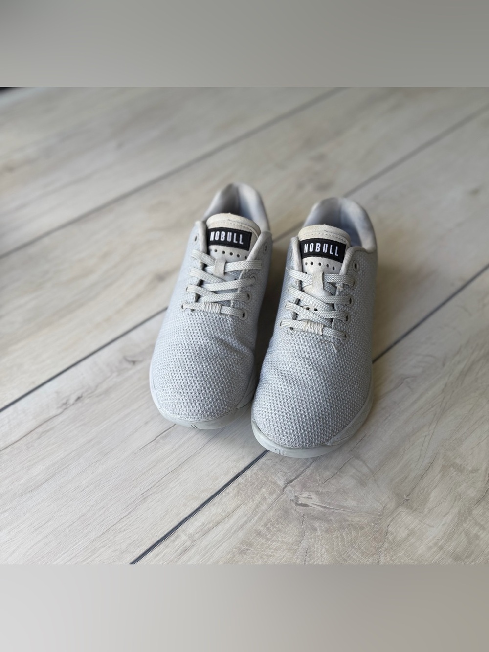 NOBULL Unisex Knit Training Sneakers in Light Gray Women’s 7.5 Activewear - Picture 9 of 9